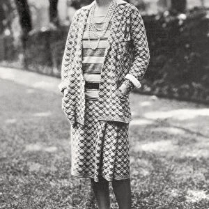 Portrait of Gabrielle Coco Chanel, 1929 (b / w photo)