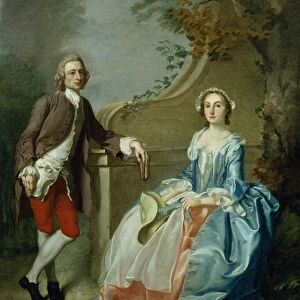 Portrait of a Gentleman and his Wife (oil on canvas)