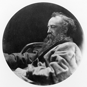 Portrait of George Frederick Watts (b / w photo)