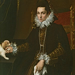 Portrait of Ginevra Aldrovandi Hercolani as a Widow, late 1590s (oil on canvas)