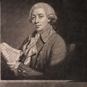 Portrait of Giusto Ferdinando Tenducci (1736-1800) 1782 (engraving)