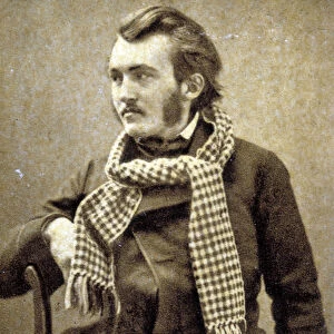 Portrait of Gustave Dore (1832-1883) - photograph by Nadar, 1854