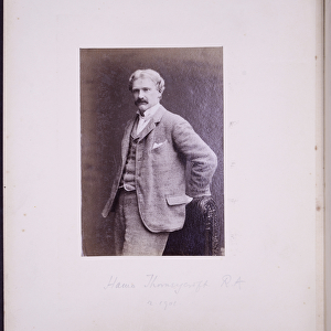 Portrait of Hamo Thornycroft, c. 1900 (b / w photo)