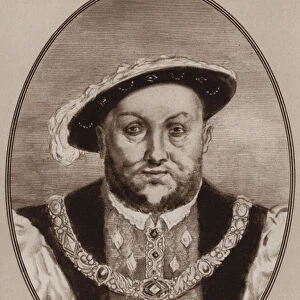Portrait of Henry VIII (litho)