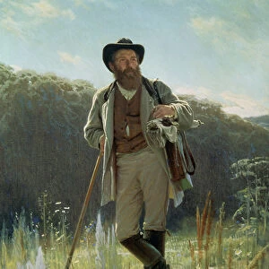 Portrait of Ivan Ivanovich Shishkin (1832-98), 1873 (oil on canvas)