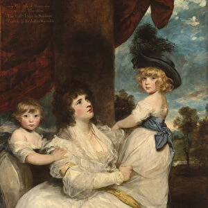 Portrait of Jane, Countess of Harrington, with her Sons, the Viscount Petersham