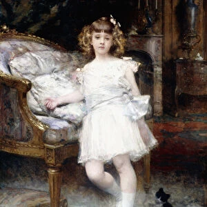 Portrait of Janine Potin with a Kitten, 1904 (oil on canvas)