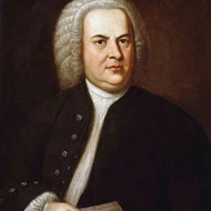 Portrait of Johann Sebastian Bach, by Haussmann, Elias Gottlob (1695-1774) (oil on canvas