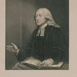 Portrait of John Wesley (1703-91) engraved by William Holl (1807-71) pub. by A