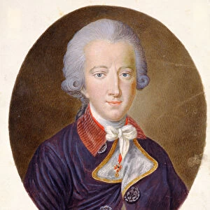 Portrait of Joseph II of Germany (1741-90), holy Roman emperor, c. 1780 (watercolour)