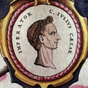 Portrait of Julius Caesar (101 - 44 BC), Roman general and politician