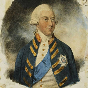 Portrait of King George III, Small Half Length, Wearing Windsor Uniform and Ribbon