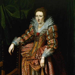 Portrait of a Lady said to be from the Coudenhouve Family of Flanders, c. 1610-20