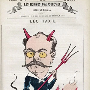 Portrait of Leo Taxil (1854-1907), French writer and author of a famous hoax that piegate