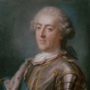 Portrait of Louis XV (1710-74) King of France (pastel on paper) (see 173609 for pair)