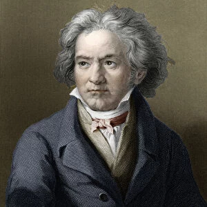 Portrait of Ludwig van Beethoven (1770-1827), German composer