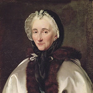 Portrait of Madame Francoise de Graffigny (1695-1758) (oil on canvas)