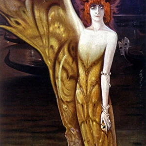 Portrait of the Marchesa (Marquise) Luisa Casati (1881-1957), by Arturo Martini (1885-1947) in 1912