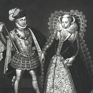 Portrait of Mary Queen of Scots (1542-87) and Henry Stewart, Lord Darnley (1545-67)