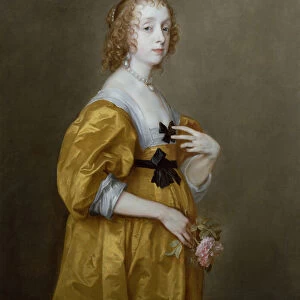 Portrait of Mary Villiers (1622-85) Lady Herbert of Shurland (oil on canvas)