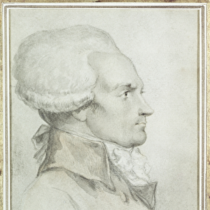 Portrait of Maximilien de Robespierre (1758-94) (w / c on paper)