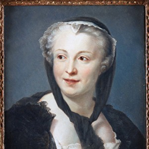 Portrait of the novelist Francoise de Graffigny (1695-1758) par La Tour