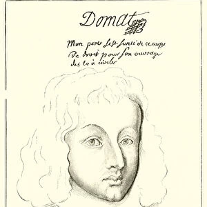 Portrait de Pascal a l age de vingt-cinq ou vingt-six ans (engraving)