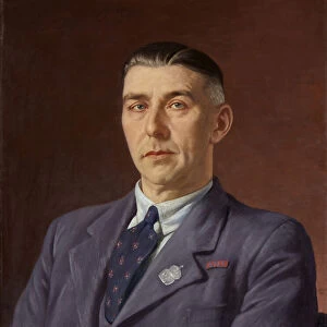 Portrait of Percival Henry Martin, Post Office, Bristol, c. 1941-45 (oil on canvas)