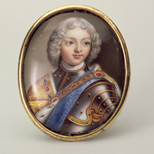 Portrait of Peter II, c. 1727 (enamel on copper)