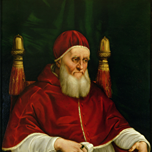 Portrait of Pope Julius II (1443-1513) c. 1512 (oil on panel)