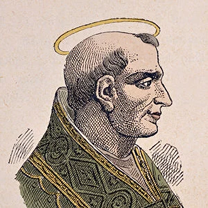 Portrait of the Pope Leon Ier le Grand (Leo, Leone magno or magnus) (440-461)