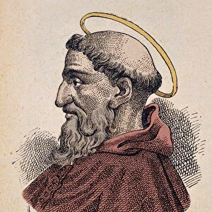Portrait of the Pope Telesphore (Telesphorus or Telesforo) (125-136 / 138)