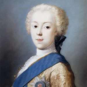 Portrait of Prince Charles Edward Stuart, bust-length, in profile to the left, (pastel)