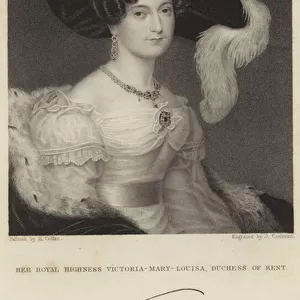 Portrait of Princess Victoria of Saxe-Coburg-Saalfeld (engraving)