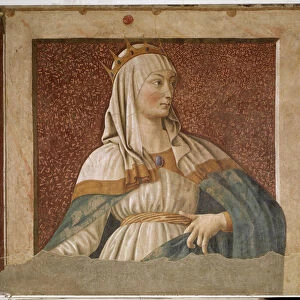 Portrait of Queen Esther (Fresco, 15th century)