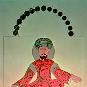 Portrait of Saladin (1138-93) (colour litho)