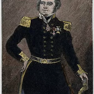 Portrait of Sir John Franklin (1786-1847) naval officer and British explorer