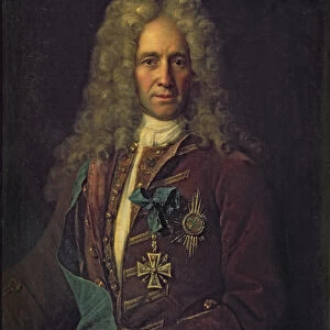 Portrait of State Chancellor Count G. Golovkin, 1720 (oil on canvas)