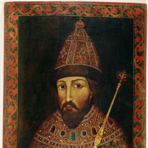 Portrait of Tsar Michael Fyodorovich Romanov (1596-1645) of Russia