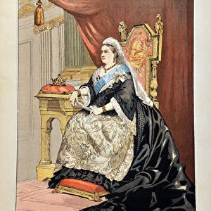 Portrait of Victoria Iere, Queen of England (1819-1901) by Andre Brouillet