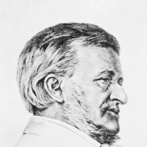 Portrait of Wagner, 19th century (pencil)