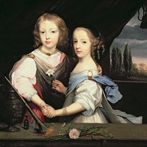 Portrait of Winston and Arabella (1648-1730) Churchill, children of Sir Winston Churchill