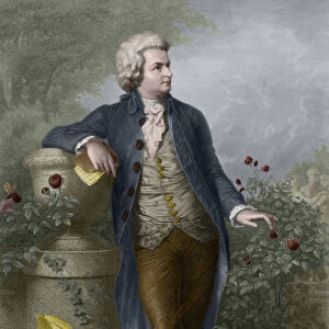 Portrait of Wolfgang Amadeus Mozart (1756-1791) in Salzburg