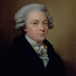 Portrait of Wolfgang Amadeus Mozart (oil on canvas)