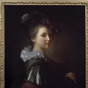 Portrait of Woman Painting by Jean Alexis Grimou (1680-1740) 18th century Toulouse