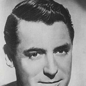 Portraits of film stars: Cary Grant (b / w photo)