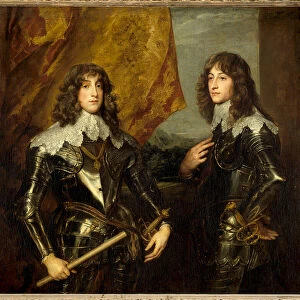Portraits of the Princes Palatins, Charles Louis I (1617-1680) and Robert (1619-1682
