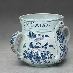 Posset pot, c. 1696 (ceramic)