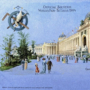 Postcard published on the occasion of the Universal Exposition of Saint Louis (USA