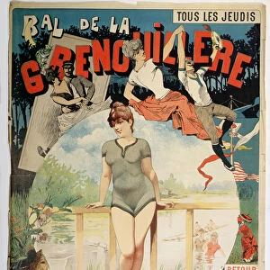 Poster advertising the Bal de la Grenouillere (colour litho)